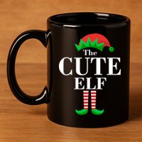The Cute Elf Family Matching Christmas 11oz C Handle Ceramic Mug