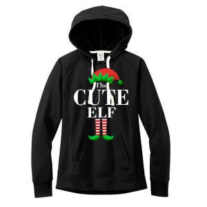 The Cute Elf Family Matching Christmas Women's Fleece Hoodie