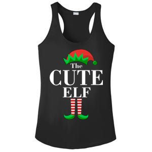 The Cute Elf Family Matching Christmas Ladies PosiCharge Competitor Racerback Tank