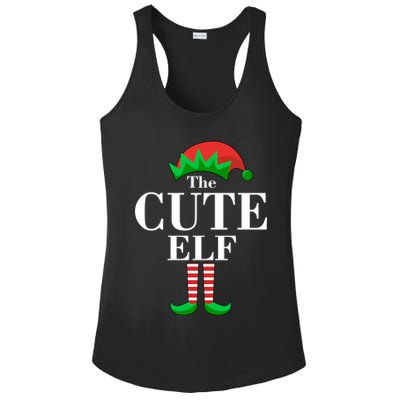 The Cute Elf Family Matching Christmas Ladies PosiCharge Competitor Racerback Tank