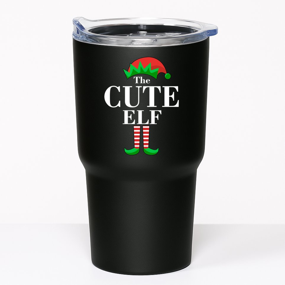 The Cute Elf Family Matching Christmas Tumbler