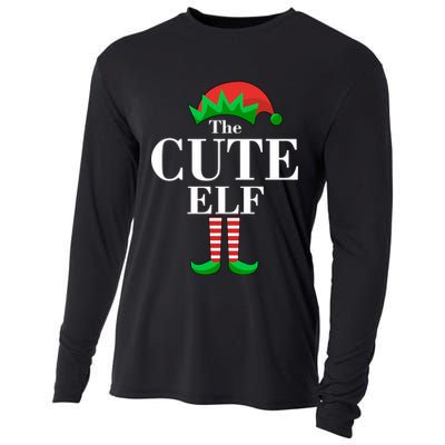 The Cute Elf Family Matching Christmas Cooling Performance Long Sleeve Crew
