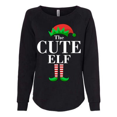 The Cute Elf Family Matching Christmas Womens California Wash Sweatshirt