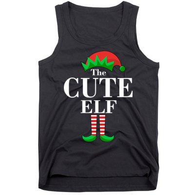 The Cute Elf Family Matching Christmas Tank Top