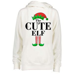 The Cute Elf Family Matching Christmas Womens Funnel Neck Pullover Hood