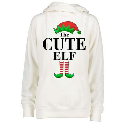 The Cute Elf Family Matching Christmas Womens Funnel Neck Pullover Hood