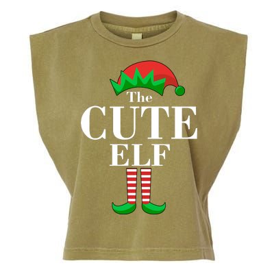 The Cute Elf Family Matching Christmas Garment-Dyed Women's Muscle Tee