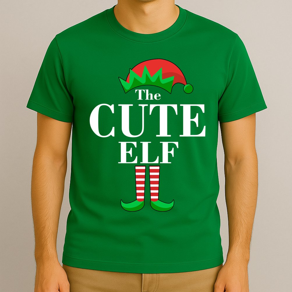 The Cute Elf Family Matching Christmas T-Shirt