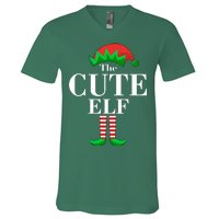 The Cute Elf Family Matching Christmas V-Neck T-Shirt