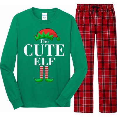 The Cute Elf Family Matching Christmas Long Sleeve Pajama Set