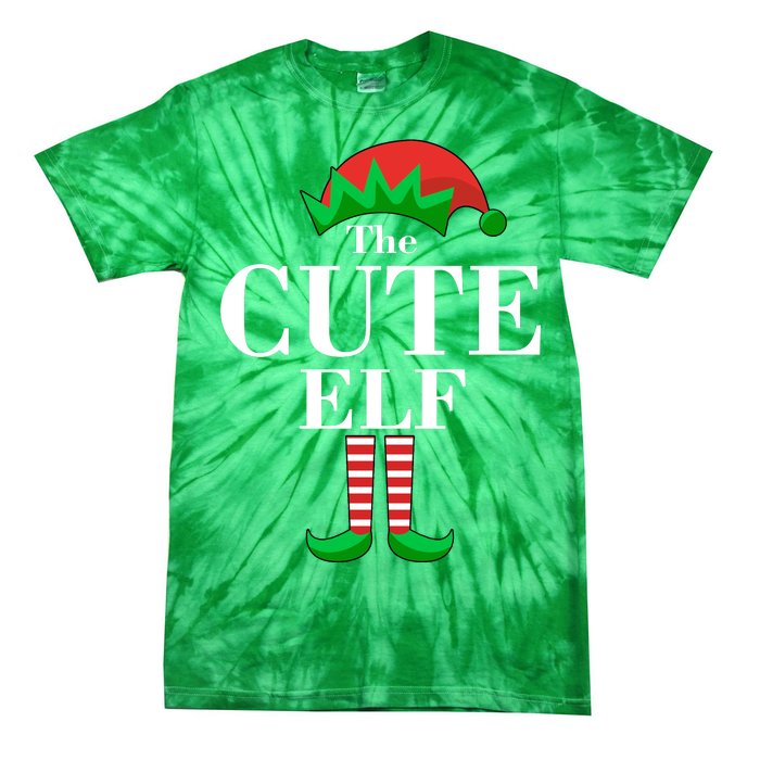 The Cute Elf Family Matching Christmas Tie-Dye T-Shirt