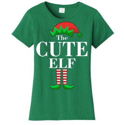 The Cute Elf Family Matching Christmas Women's T-Shirt