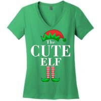 The Cute Elf Family Matching Christmas Women's V-Neck T-Shirt