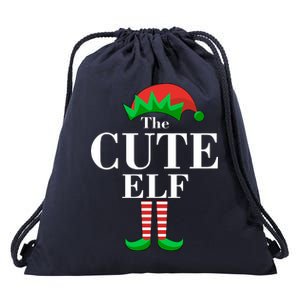 The Cute Elf Family Matching Christmas Drawstring Bag