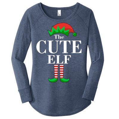 The Cute Elf Family Matching Christmas Women's Perfect Tri Tunic Long Sleeve Shirt