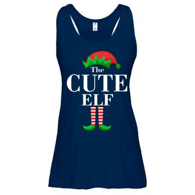 The Cute Elf Family Matching Christmas Ladies Essential Flowy Tank