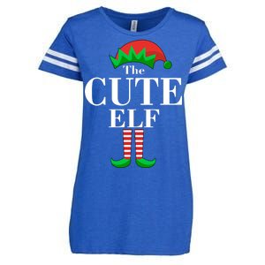 The Cute Elf Family Matching Christmas Enza Ladies Jersey Football T-Shirt