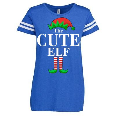 The Cute Elf Family Matching Christmas Enza Ladies Jersey Football T-Shirt