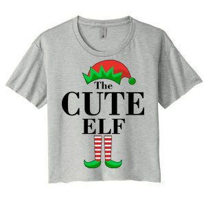 The Cute Elf Family Matching Christmas Women's Crop Top Tee