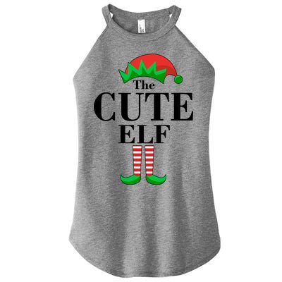 The Cute Elf Family Matching Christmas Women’s Perfect Tri Rocker Tank