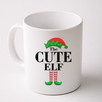 The Cute Elf Family Matching Christmas Coffee Mug