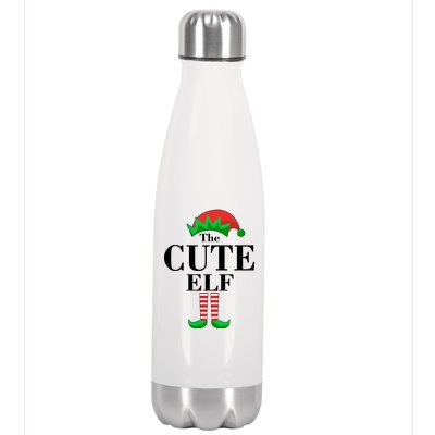 The Cute Elf Family Matching Christmas Stainless Steel Insulated Water Bottle