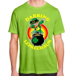 The Dabbing Leprechaun Irish Rainbow Dab St. Patrick's Day Adult ChromaSoft Performance T-Shirt