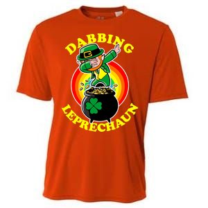 The Dabbing Leprechaun Irish Rainbow Dab St. Patrick's Day Cooling Performance Crew T-Shirt