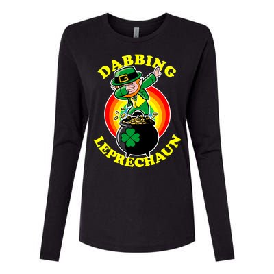 The Dabbing Leprechaun Irish Rainbow Dab St. Patrick's Day Womens Cotton Relaxed Long Sleeve T-Shirt