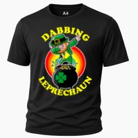 The Dabbing Leprechaun Irish Rainbow Dab St. Patrick's Day Cooling Performance Crew T-Shirt