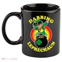 The Dabbing Leprechaun Irish Rainbow Dab St. Patrick's Day 11oz C Handle Ceramic Mug