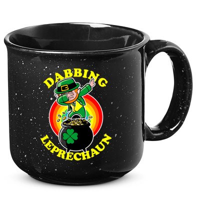 The Dabbing Leprechaun Irish Rainbow Dab St. Patrick's Day 15oz Campfire Ceramic Mug