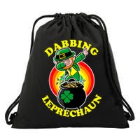 The Dabbing Leprechaun Irish Rainbow Dab St. Patrick's Day Drawstring Bag