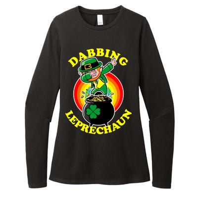 The Dabbing Leprechaun Irish Rainbow Dab St. Patrick's Day Womens CVC Long Sleeve Shirt