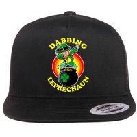 The Dabbing Leprechaun Irish Rainbow Dab St. Patrick's Day Flat Bill Trucker Hat