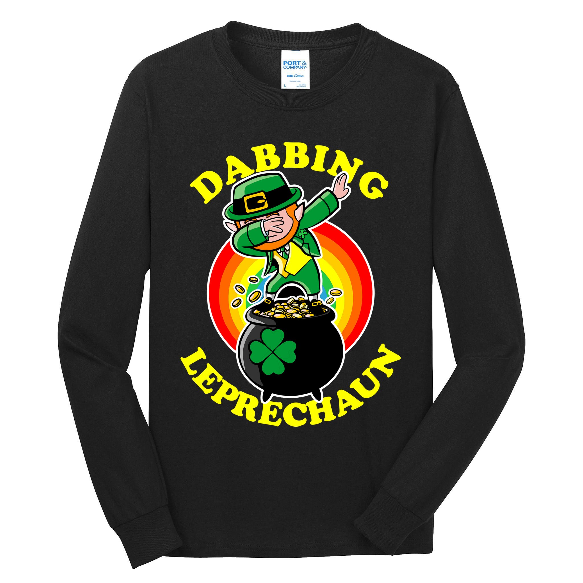 The Dabbing Leprechaun Irish Rainbow Dab St. Patrick's Day Tall Long Sleeve T-Shirt
