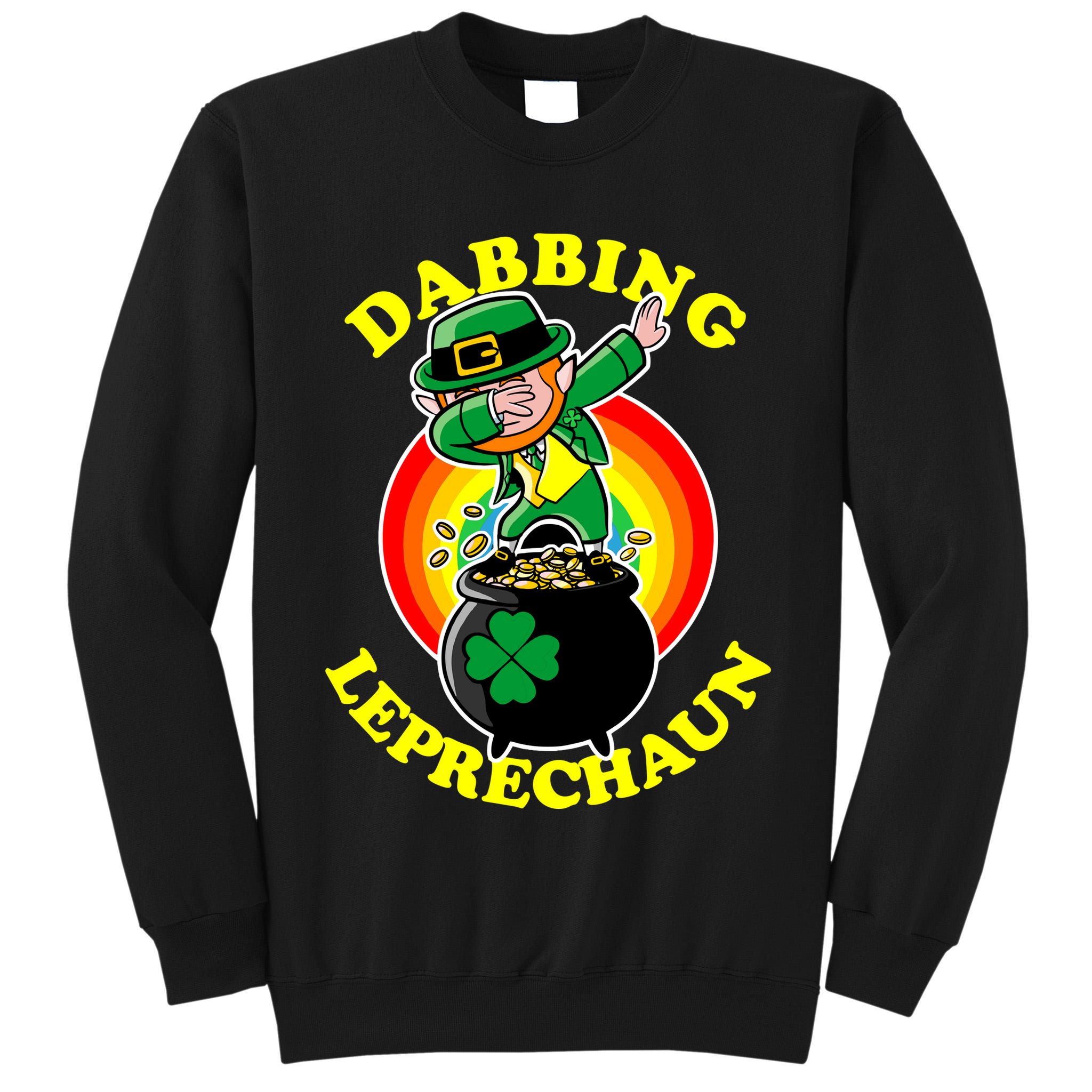The Dabbing Leprechaun Irish Rainbow Dab St. Patrick's Day Tall Sweatshirt