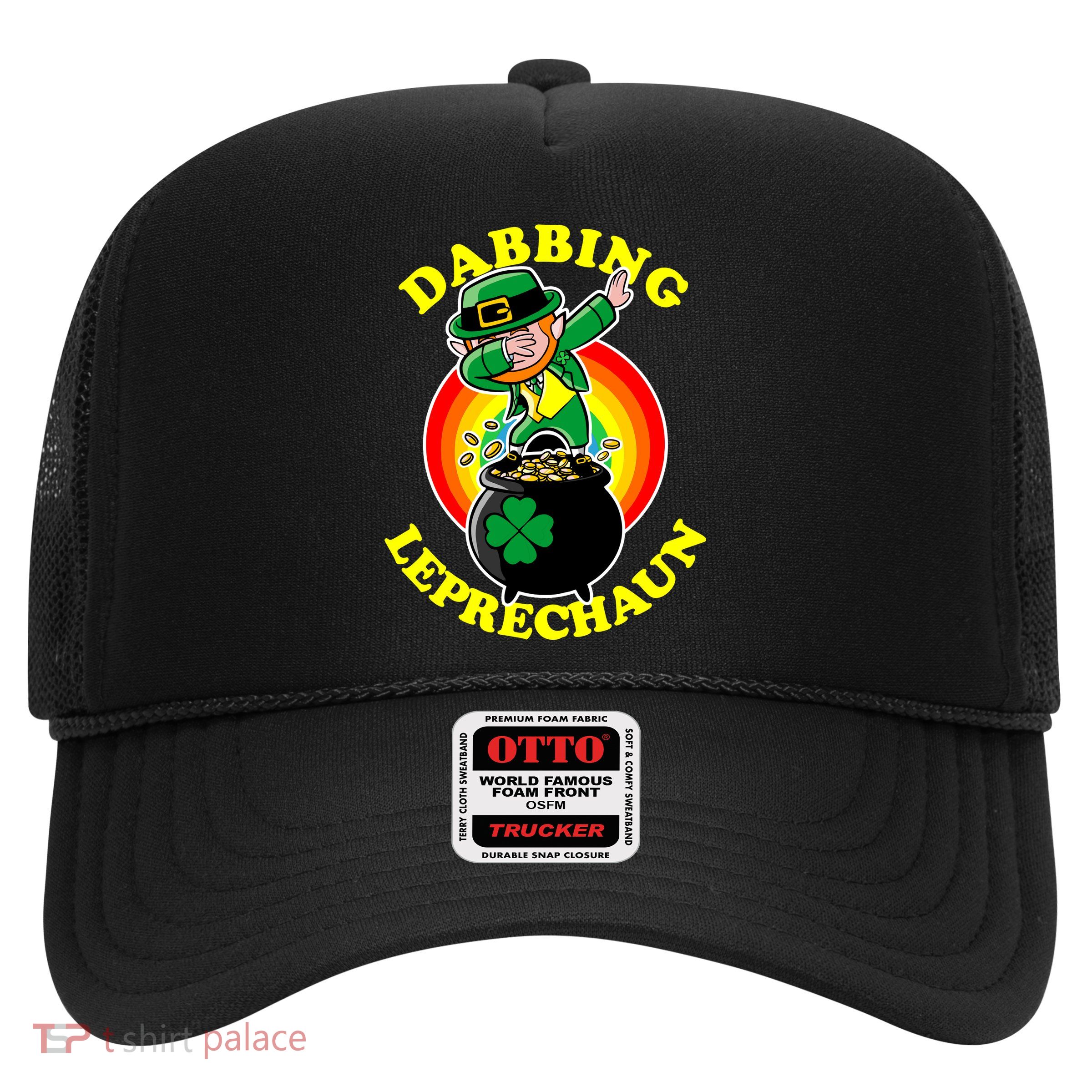 The Dabbing Leprechaun Irish Rainbow Dab St. Patrick's Day Trucker Hat