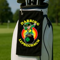 The Dabbing Leprechaun Irish Rainbow Dab St. Patrick's Day Golf Towel