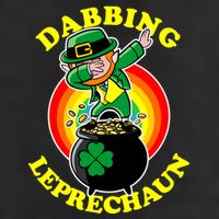 The Dabbing Leprechaun Irish Rainbow Dab St. Patrick's Day Golf Towel