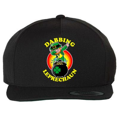 The Dabbing Leprechaun Irish Rainbow Dab St. Patrick's Day Wool Snapback Cap