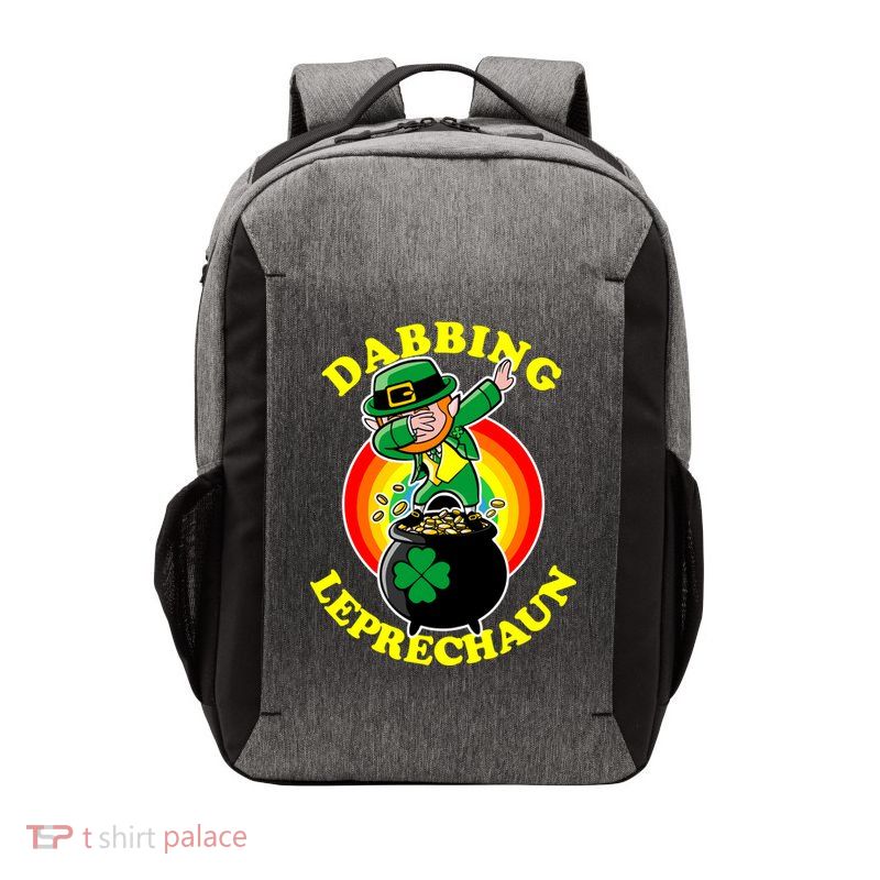 The Dabbing Leprechaun Irish Rainbow Dab St. Patrick's Day Vector Backpack