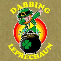 The Dabbing Leprechaun Irish Rainbow Dab St. Patrick's Day Garment-Dyed Women's Muscle Tee