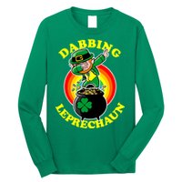 The Dabbing Leprechaun Irish Rainbow Dab St. Patrick's Day Long Sleeve Shirt