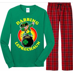 The Dabbing Leprechaun Irish Rainbow Dab St. Patrick's Day Long Sleeve Pajama Set