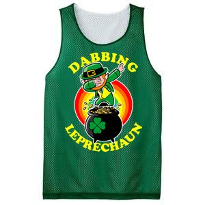 The Dabbing Leprechaun Irish Rainbow Dab St. Patrick's Day Mesh Reversible Basketball Jersey Tank