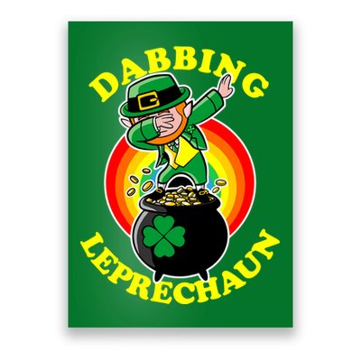 The Dabbing Leprechaun Irish Rainbow Dab St. Patrick's Day Poster