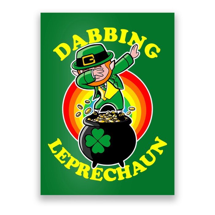 The Dabbing Leprechaun Irish Rainbow Dab St. Patrick's Day Poster