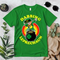 The Dabbing Leprechaun Irish Rainbow Dab St. Patrick's Day Premium T-Shirt