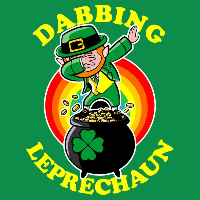 The Dabbing Leprechaun Irish Rainbow Dab St. Patrick's Day Premium T-Shirt